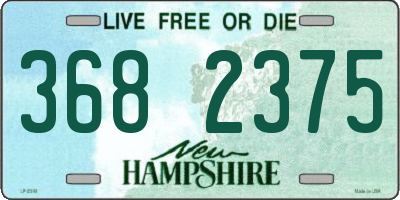 NH license plate 3682375