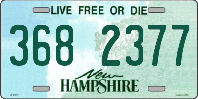 NH license plate 3682377