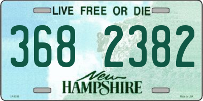 NH license plate 3682382