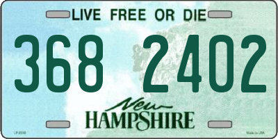 NH license plate 3682402
