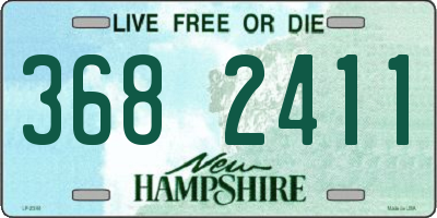 NH license plate 3682411
