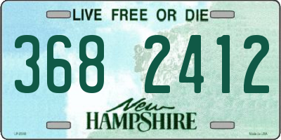 NH license plate 3682412