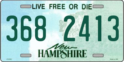 NH license plate 3682413