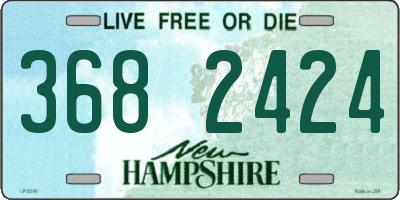 NH license plate 3682424