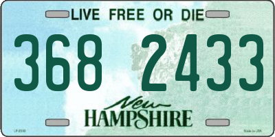 NH license plate 3682433