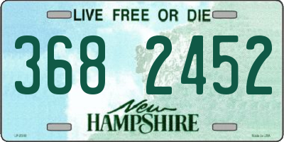 NH license plate 3682452