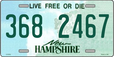 NH license plate 3682467