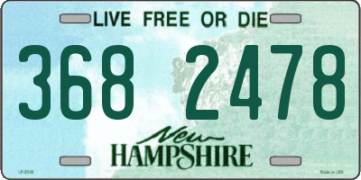 NH license plate 3682478