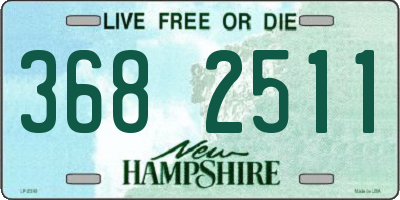 NH license plate 3682511