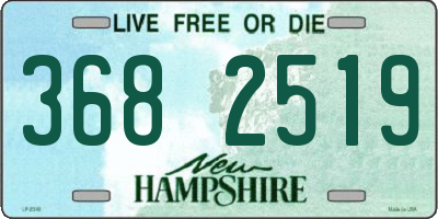 NH license plate 3682519