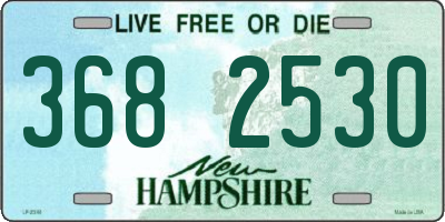 NH license plate 3682530