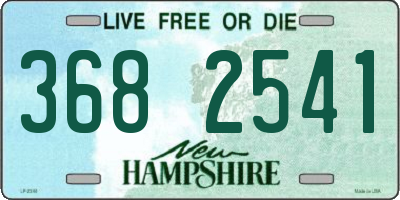 NH license plate 3682541