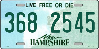NH license plate 3682545