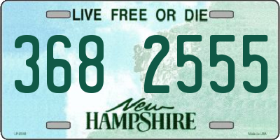 NH license plate 3682555