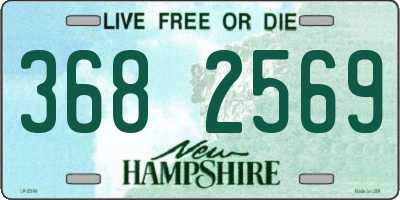 NH license plate 3682569