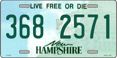 NH license plate 3682571