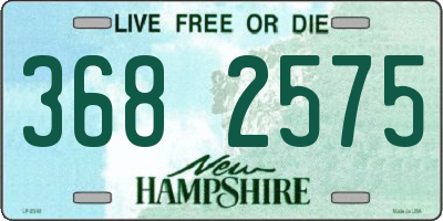 NH license plate 3682575