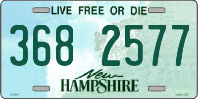 NH license plate 3682577