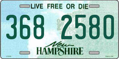 NH license plate 3682580