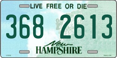 NH license plate 3682613