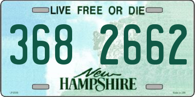 NH license plate 3682662