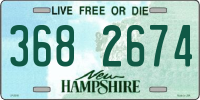 NH license plate 3682674
