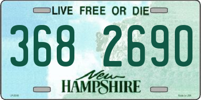 NH license plate 3682690
