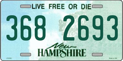 NH license plate 3682693