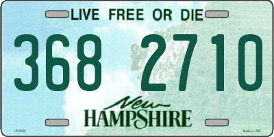 NH license plate 3682710