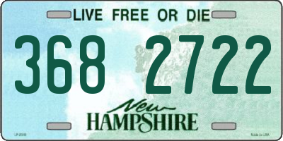 NH license plate 3682722