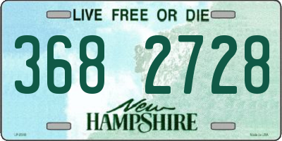 NH license plate 3682728