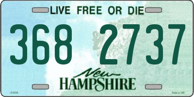 NH license plate 3682737