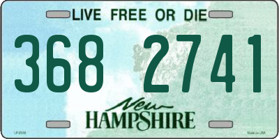 NH license plate 3682741