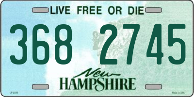 NH license plate 3682745