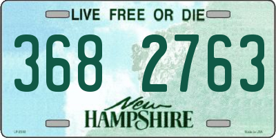 NH license plate 3682763