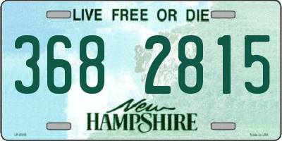 NH license plate 3682815