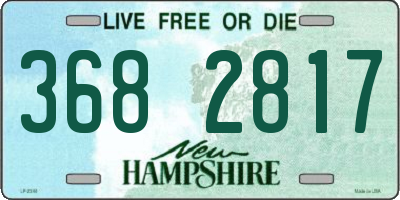NH license plate 3682817