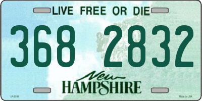NH license plate 3682832