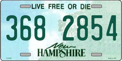NH license plate 3682854