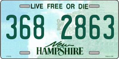 NH license plate 3682863