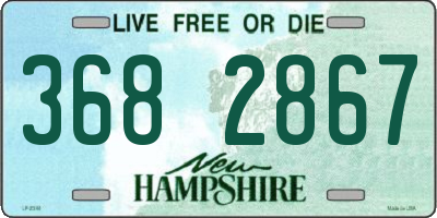NH license plate 3682867