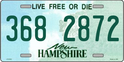 NH license plate 3682872
