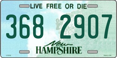 NH license plate 3682907