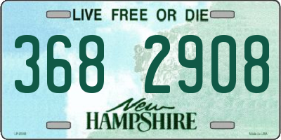 NH license plate 3682908