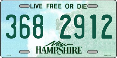 NH license plate 3682912