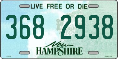 NH license plate 3682938