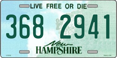 NH license plate 3682941