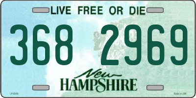 NH license plate 3682969