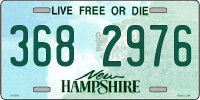 NH license plate 3682976