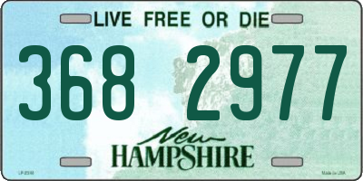 NH license plate 3682977